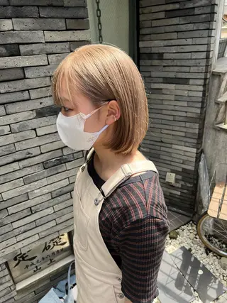 ミディアム カラー パーマ ヘアアレンジ メンズ キッズ ネイル マツエク・マツパ アイブロウ nico TOKYO 渋谷所属・ブリーチ　ハイトーン 特化🌈フジタハルキのヘアスタイル