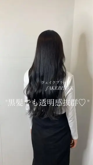 ロング メンズバレイヤージュ 斉藤春のヘアスタイル