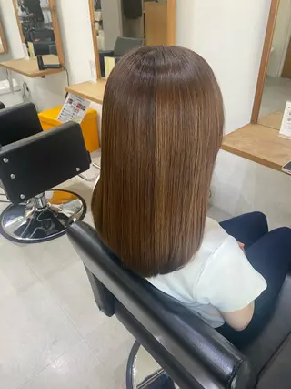 セミロング 銀座⚜️【脱白髪染め 美髪矯正】トグチのヘアスタイル