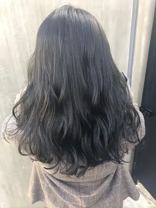 セミロング カラー 赤み消し韓国ヘア レイヤー縮毛🤍渡邉のヘアスタイル