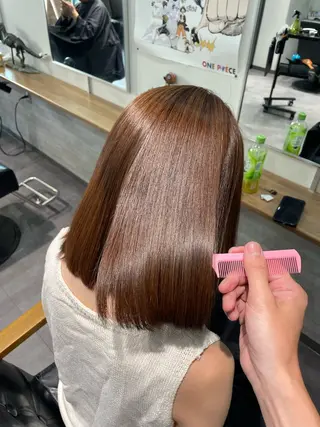 ミディアム 【guild】眞島 縮毛矯正のヘアスタイル