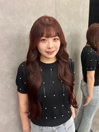 ロング カラー 艶カラー/艶髪矯正/ レイヤー/ひなき🎀のヘアスタイル