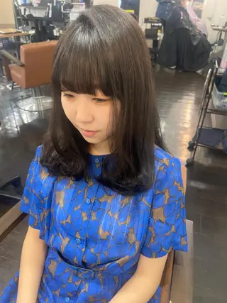 ロング カラー パーマ ヘアアレンジ メンズ キッズ ネイル マツエク・マツパ times salon名駅所属・久木原 ゆりのヘアスタイル