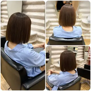 ミディアム カラー 『艶髪』で印象が激変 ！髪質改善専門KONのヘアスタイル