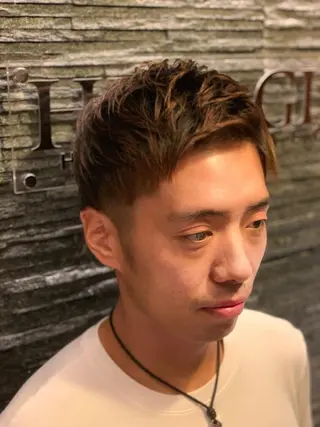ショート HIRO GINZA barber shop福岡本店所属・ヤマダ リョウトのヘアスタイル