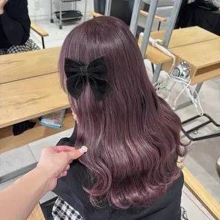 セミロング ゆるふわ透明感カラー 🎀ほの/表参道のヘアスタイル
