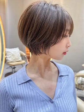 ショート レイヤー❣️縮毛矯正 川村利幸のヘアスタイル