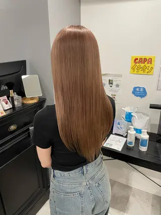 セミロング 篠原 幹のヘアスタイル