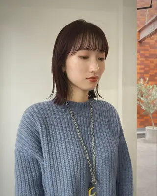 ミディアム カラー hase ／tsunaguのヘアスタイル