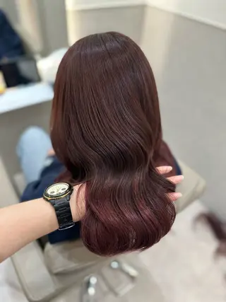 セミロング カラー Kasumi Zinaのヘアスタイル