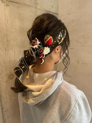 ロング ヘアアレンジ 女性に人気♪ はやしほのかのヘアスタイル