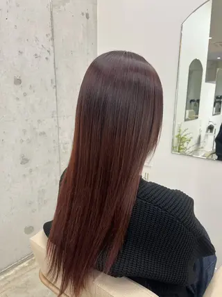 ロング カラー 澤田 萌生のヘアスタイル