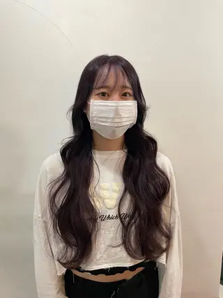 ロング カラー mopa所属・mopa_kaede 暖色カラー/ロングのヘアスタイル