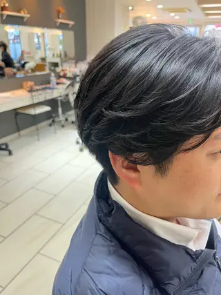 パーマ メンズ 福本 光のヘアスタイル