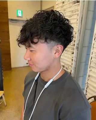 ショート パーマ メンズ メンズカット/パーマ 特化motooのヘアスタイル