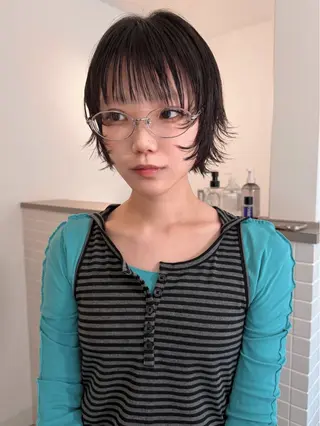 ショート カラー デザイン/レイヤー Kaito🐩/栄のヘアスタイル