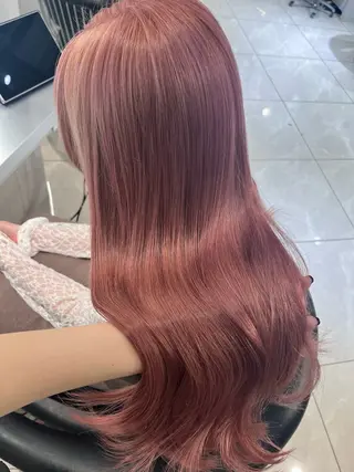 ロング RED／SILVER フウカ✩.*˚のヘアスタイル