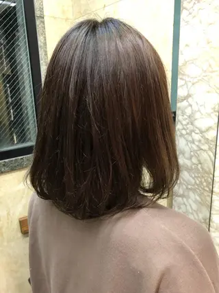 ミディアム カラー ヘアアレンジ ミニボブ/ブリーチ 🌈MISATOのヘアスタイル