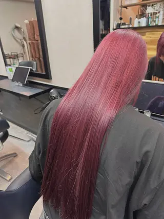 ロング 中川 舞のヘアスタイル