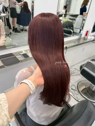 ロング ParveMix 宮﨑 梨里のヘアスタイル