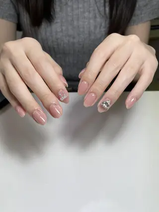 ネイル By moonネイル 🌷ワンホン/韓国風のネイルデザイン