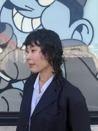 ミディアム デジタルパーマ/ ウェーブパーマ/神野のヘアスタイル