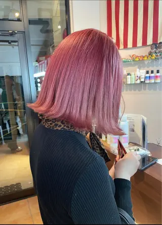 ミディアム カラー 心斎橋/ブリーチ minamiのヘアスタイル