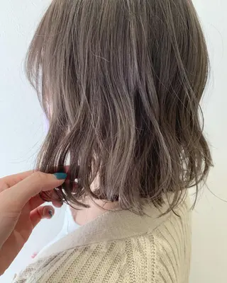 ミディアム カラー hub hair レイヤー/透明感のヘアスタイル