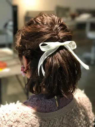 ミディアム ヘアアレンジ 🌈ディレクター🌈 徳松優希のヘアスタイル