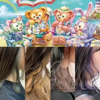 ミディアム カラー 縮毛矯正/髪質改善 /韓国風　山川春輝のヘアスタイル