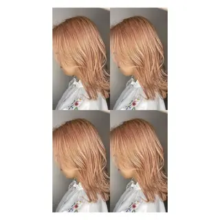 ミディアム カラー 店長✨レイヤー✖️ 髪質改善✖️韓国ヘアのヘアスタイル