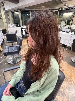 セミロング パーマ ROBBY所属・松井美樹/似合わせ ガーリー・韓国のヘアスタイル