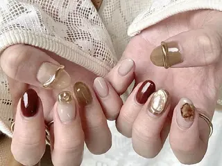 ネイル na🎀🎀na ちゅるちゅるのネイルデザイン