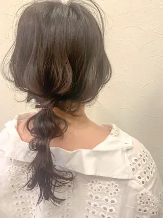 ミディアム ヘアアレンジ SHANTi 飯塚 ヘアセット/髪質改善のヘアスタイル