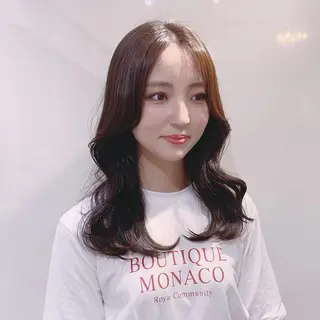 ミディアム カラー ヘアアレンジ As hair所属・柔らか垢抜けｶﾗｰと ｶｯﾄ🫧ASUKAのヘアスタイル