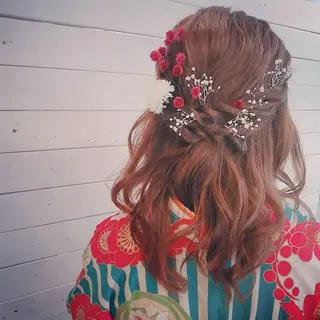 西新美容室 ナチュラルオーブンのヘアスタイル