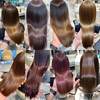 セミロング ブリーチカラー特化 碇　英朗のヘアスタイル