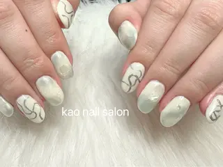 ネイル kao nail マグネット/長さだしのネイルデザイン