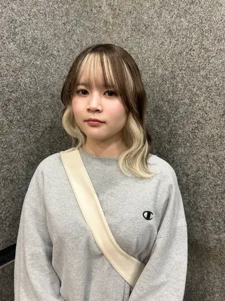 ミディアム カラー ハイトーンカラー ⭐️NAZUNAのヘアスタイル