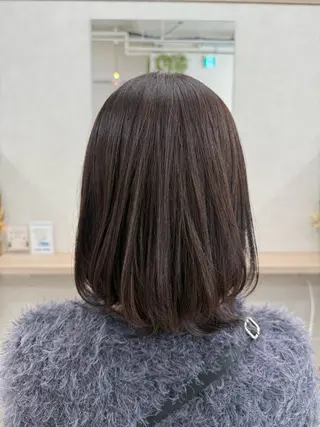 ミディアム カラー ヘアアレンジ 炭屋 波音のヘアスタイル