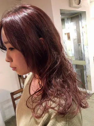 ミディアム カラー レイヤーカット匠 イソザキノリユキのヘアスタイル