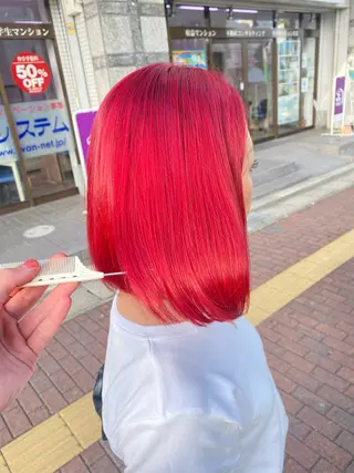 ミディアム _WHITE難波店[アンダーバーホワイト]所属・艶カラー/髪質改善 /韓国風/中村嘉秀のヘアスタイル