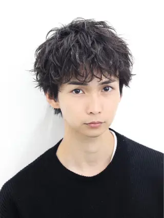 ミディアム カラー パーマ ヘアアレンジ メンズ メンズ特化❤️‍🔥 RIKU❤️‍🔥のヘアスタイル