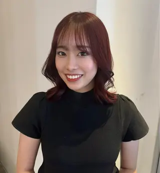 ミディアム カラー 赤み無し柔らかカラー 【梅田】madokaのヘアスタイル