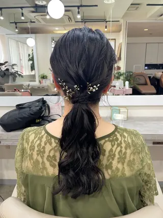 ヘアアレンジ 韓国風パーマ/ヘア セット/店長みづきのヘアスタイル