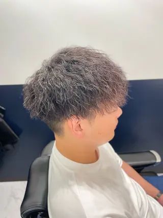 ミディアム パーマ メンズ 銀座メンズカット/ 銀座メンズパーマ/のヘアスタイル