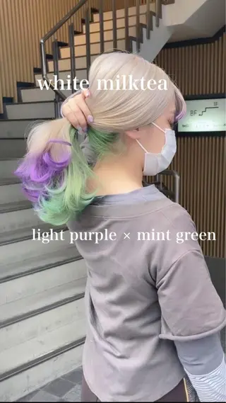 セミロング カラー Selenehair 三条本店のヘアスタイル