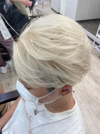 ショート カラー メンズ 深夜帯！説明文必読 Oahu iwataのヘアスタイル