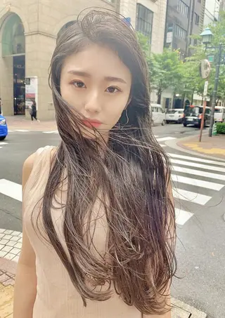 カラー ロング 【公式】amble luxe 中野のヘアスタイル