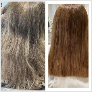 セミロング エクステブリーチ矯正 griFFicaのヘアスタイル